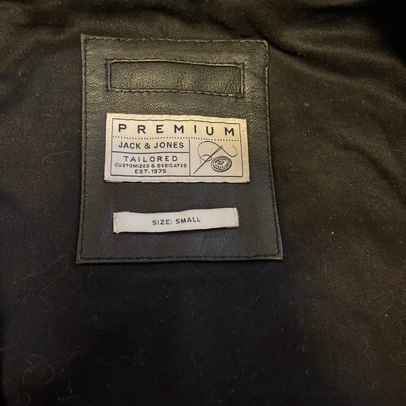 Men leather jacket Jack and jones - Picture 4 of 4